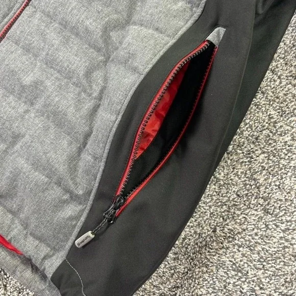 Snap-On Tools Equalizer Insulated Jacket Mens XL Gray Black Red Accents Workwear - Picture 5 of 15